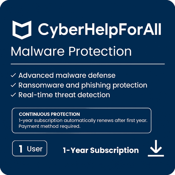 🦠 CyberHelpForAll Malware Protection